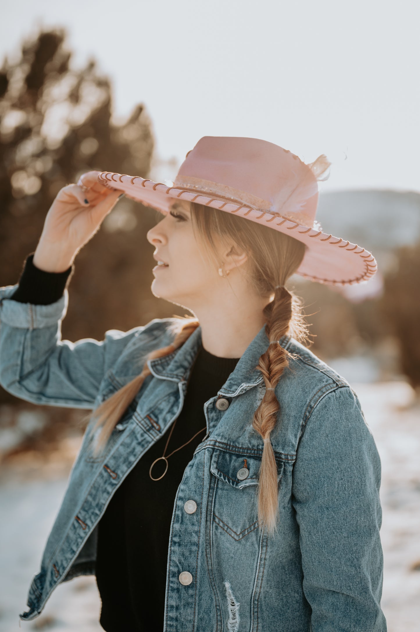 Pink Lady Brim Hat