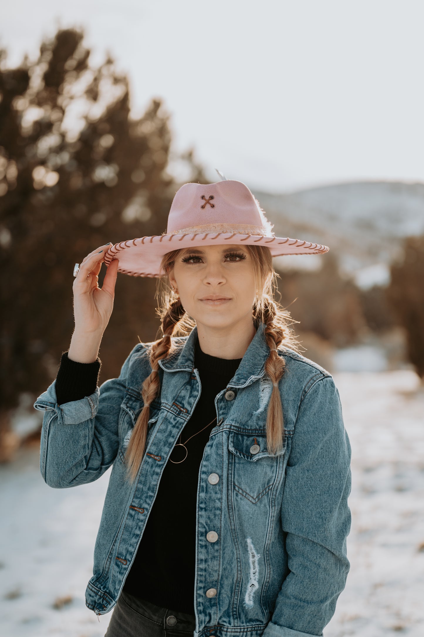 Pink Lady Brim Hat