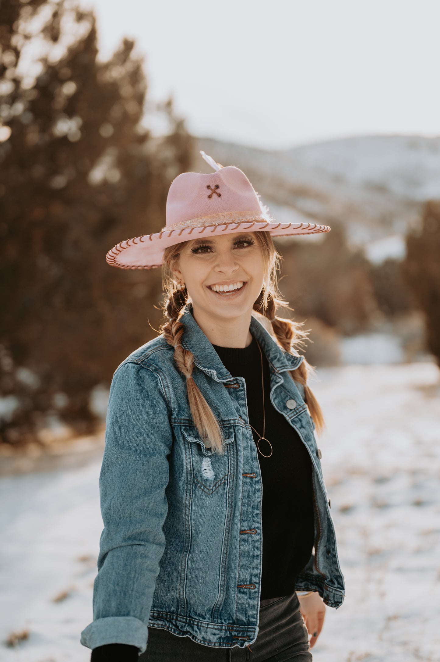 Pink Lady Brim Hat